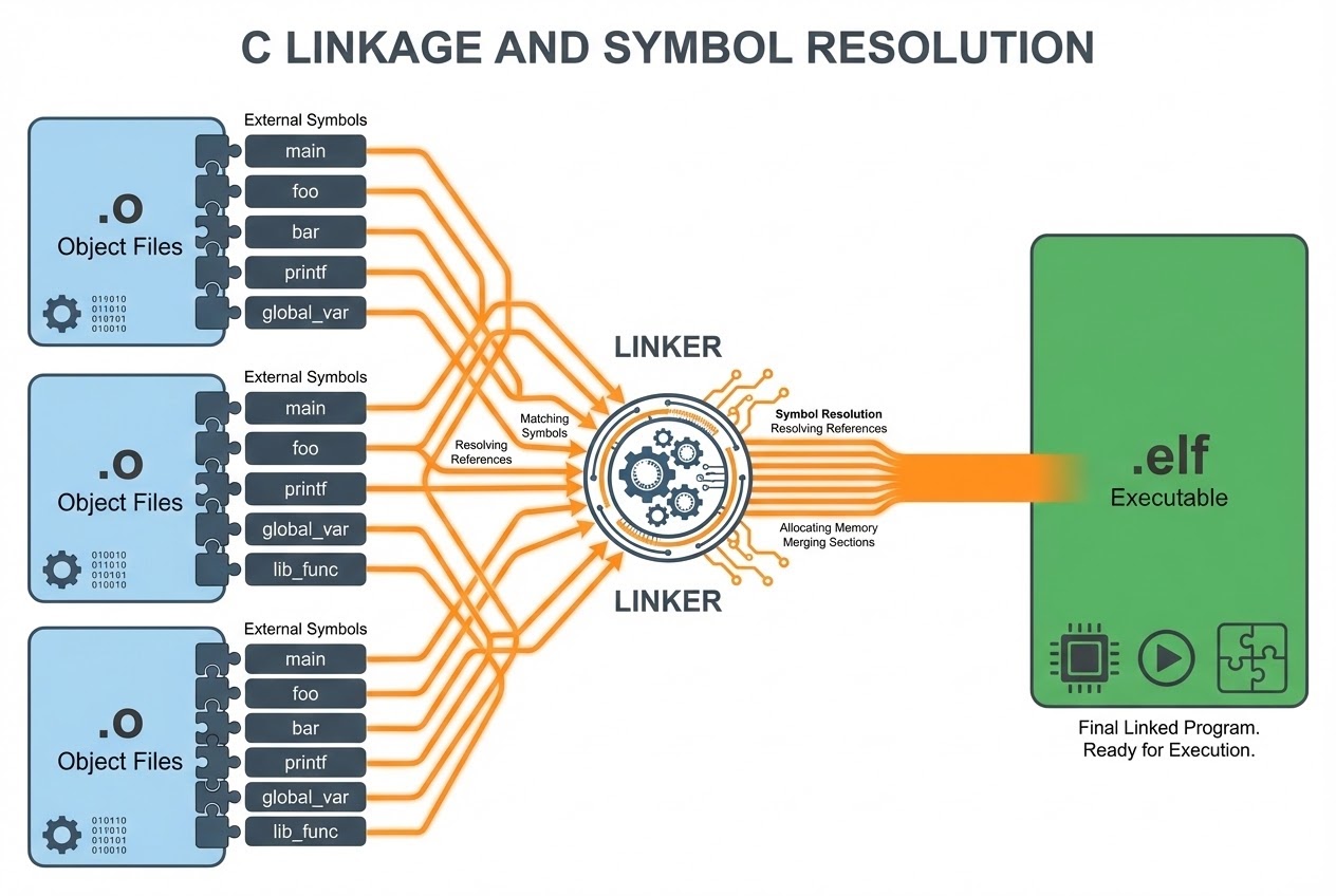 C Translation Process: Linkage and Linker Mechanism