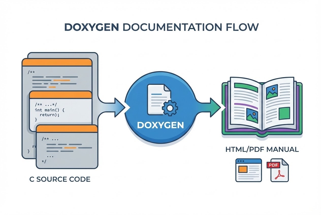 Doxygen Documentation Process Diagram