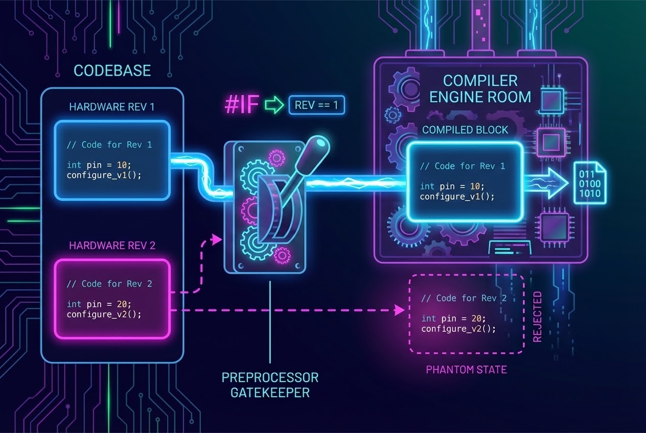 C Preprocessor Conditional Compilation Diagram