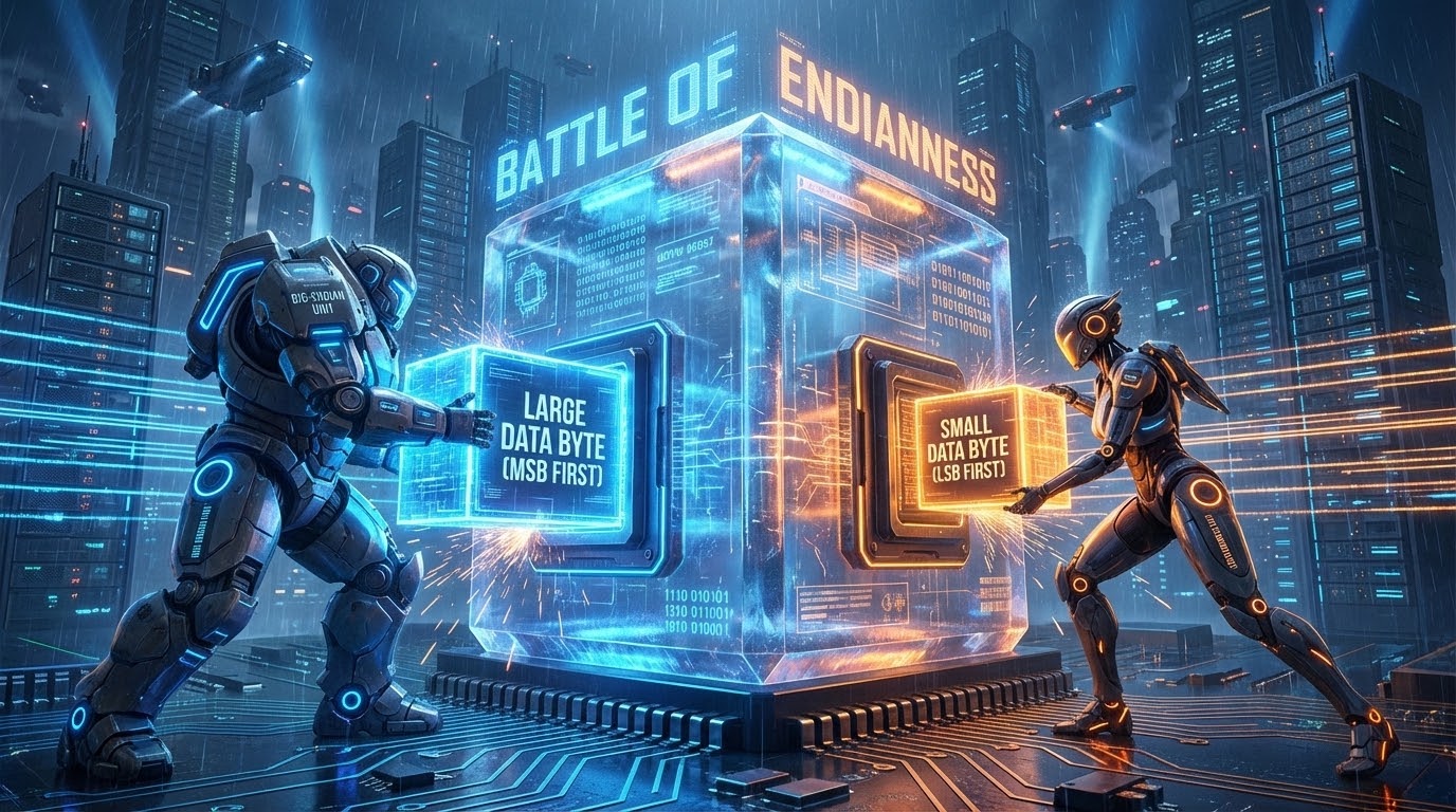 Endianness (Big-Endian vs Little-Endian): The Hardware Byte Array Puzzle and the Art of Communication