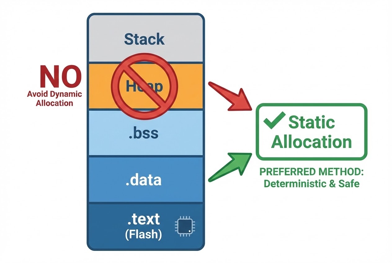 Embedded Memory Layout Diagram