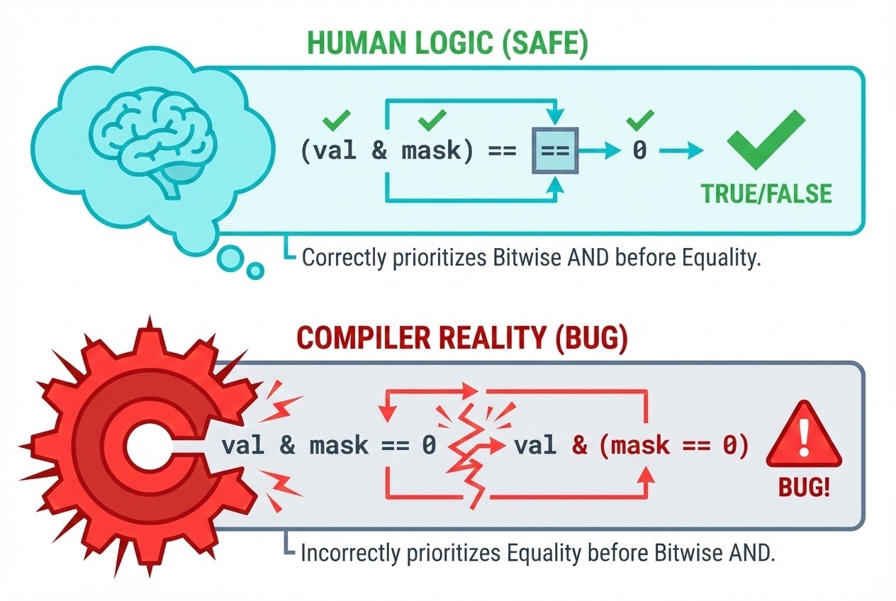 ตัวอย่างความสับสน Counter-intuitive Precedence Syntax