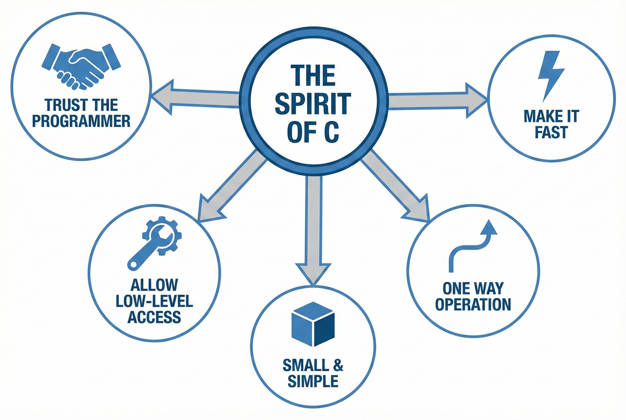 แผนภาพอธิบาย 5 เสาหลักของ The Spirit of C